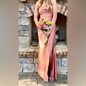 Aspeed Light Pink Satin Dress